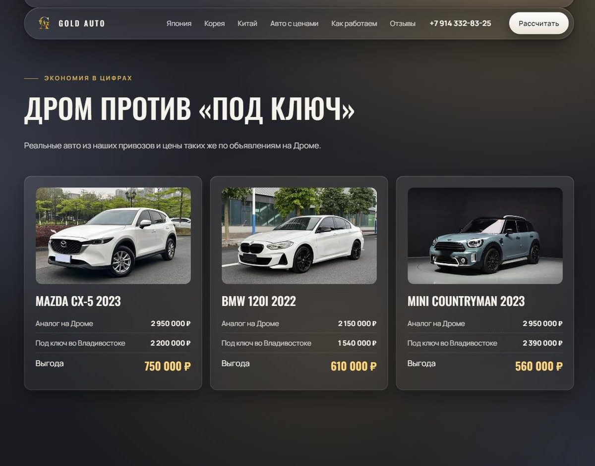 Сравнение с рынком: выгода в рублях